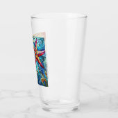 ステンドグラス星魚シーシェル海ビーチ タンブラーグラス (左)