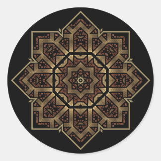 ステンドグラス星 ラウンドシール