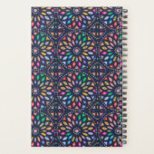 ステンドグラス曼荼羅のパタパーソナライズされたーン プランナー手帳 (裏面)