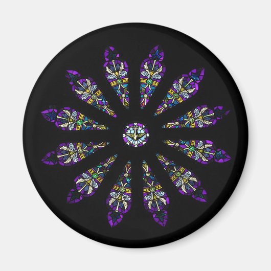 ステンドグラス曼荼羅 マグネット (正面)