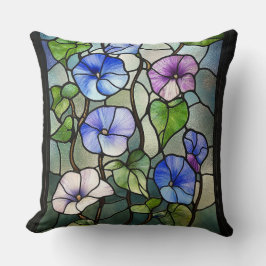 ステンドグラス朝顔 クッション
