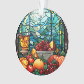 ステンドグラス果実鉢 オーナメント (正面)