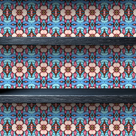 ステンドグラス桃色の花小プリント 壁紙