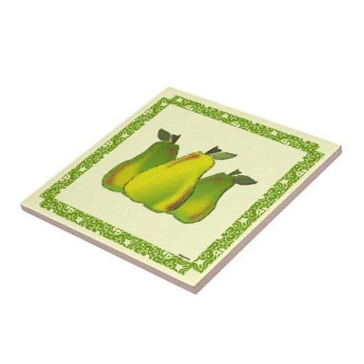 ステンドグラス梨 タイル (側面)