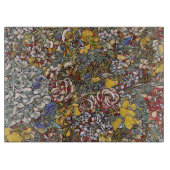 ステンドグラス植物性フローラ カッティングボード (正面)