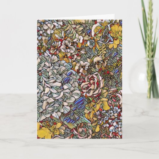 ステンドグラス植物性フローラ カード (正面)