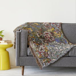 ステンドグラス植物性フローラ スローブランケット