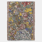 ステンドグラス植物性フローラ スローブランケット (正面縦)