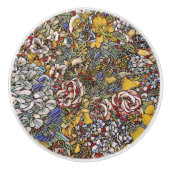 ステンドグラス植物性フローラ セラミックノブ (正面)