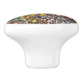 ステンドグラス植物性フローラ セラミックノブ (側面)