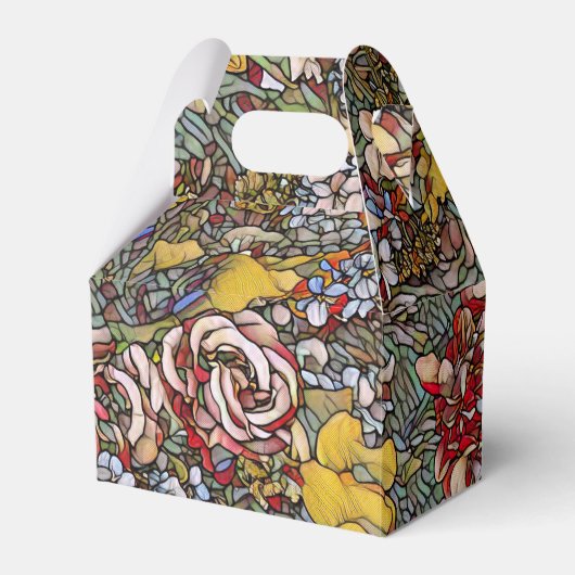 ステンドグラス植物性フローラ フェイバーボックス (正面サイド)