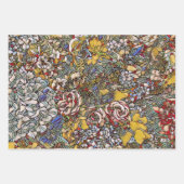 ステンドグラス植物性フローラ ラッピングペーパーシート (正面2)