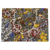 ステンドグラス植物性フローラ ラージペーパーバッグ (正面)