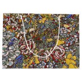 ステンドグラス植物性フローラ ラージペーパーバッグ (裏面)