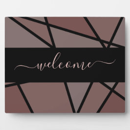 ステンドグラス模倣品 – ビジネスを歓迎 フォトプラーク