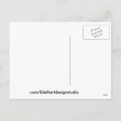 ステンドグラス模様クリスマスボール緑はがき シーズンポストカード (裏面)