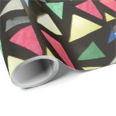 ステンドグラス模様クリスマスラッピング紙 ラッピングペーパー (ロールコーナー)