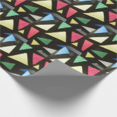 ステンドグラス模様クリスマスラッピング紙 ラッピングペーパー (角)