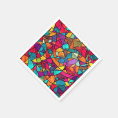 ステンドグラス模様 スタンダードカクテルナプキン (角)