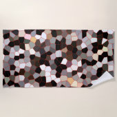 ステンドグラス模様 ビーチタオル (正面)