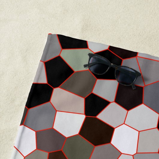 ステンドグラス模様 ビーチタオル (インサイチュ)