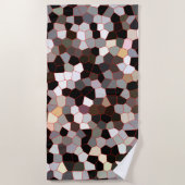 ステンドグラス模様 ビーチタオル (正面)