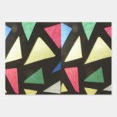 ステンドグラス模様X-mas包装紙シート ラッピングペーパーシート (正面3)