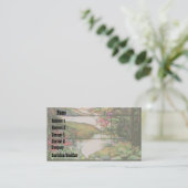 ステンドグラス水庭の名刺 名刺 (スタンド正面)