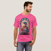 ステンドグラス池 Tシャツ (正面フル)