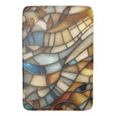 ステンドグラス波 バスマット (正面縦)