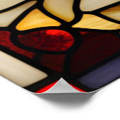 ステンドグラス海岸灯台をダウンロード可能 ポスター (角)