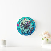 ステンドグラス海熱帯魚 ラウンド壁時計 (ホーム)