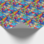 ステンドグラス混色 ラッピングペーパー (角)