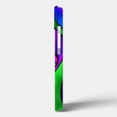 ステンドグラス渦巻き – 青 Case-Mate iPhoneケース (裏面 / 左)