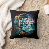 ステンドグラス灯台 クッション (ブランケット)