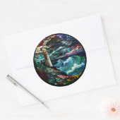 ステンドグラス灯台 ラウンドシール (封筒)