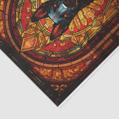 ステンドグラス犬 薄葉紙 (詳細)