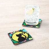 ステンドグラス猫のコースター コースター (右側)