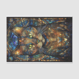 ステンドグラス猫2 薄葉紙