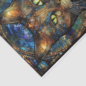 ステンドグラス猫2 薄葉紙 (詳細)