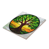 ステンドグラス生命の木 タイル (側面)