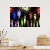 ステンドグラス用ポスタープリント ポスター (キッチン)