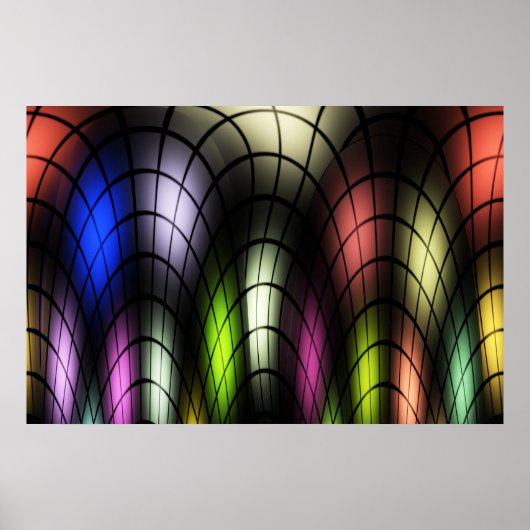 ステンドグラス用ポスタープリント ポスター (正面)