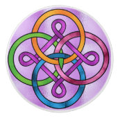 ステンドグラス画像セラミックノブ セラミックノブ (正面)