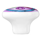 ステンドグラス画像セラミックノブ セラミックノブ (側面)