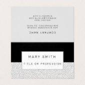 ステンドグラス白黒 名刺 (外部フラット)