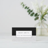 ステンドグラス白黒 名刺 (スタンド正面)