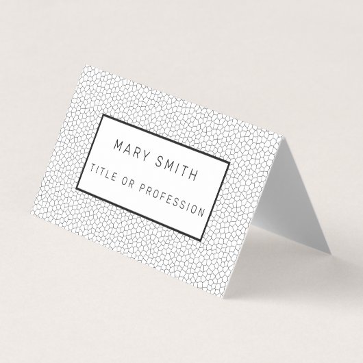 ステンドグラス白 名刺 (正面)