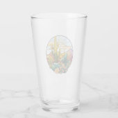 ステンドグラス砂漠ビールグラス タンブラーグラス (裏面)