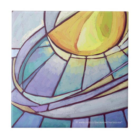 ステンドグラス空 タイル (正面)